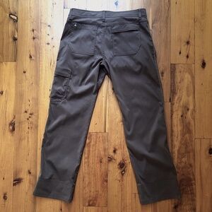 PrAna Men's Stretch Zion Pants 34 x 32 Brown - Very Good Condition
